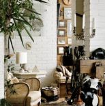 Ceglana ściana. Domowa scenografia