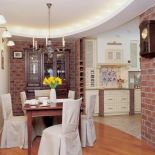 Ceglana wnęka na kredens. Murowane na miarę