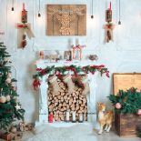 Aranżacja świąteczna w stylu rustykalnym. Odpowiednia również do wnętrz skandynawskich i typu eko.