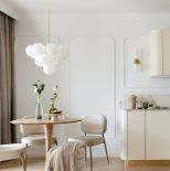 jak wykończyć ścianę za stołem w małej kuchni