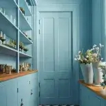 color drenching kuchnia w jednym kolorze