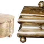 Cukiernica srebrna w stylu art d?co, fabryka Braci Hempel, lata 20.-30. XX w., cw 4500 zł, DESA UNICUM. Cukiernica