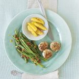 Cytrynowe pulpeciki z frytkami z selera.