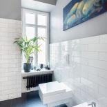 czarno biała łazienka