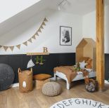 czarno-biały pokój dziecka