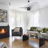 czarno-biały salon aranżacje