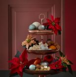 dekoracja bożonarodzeniowa z bombkami