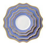 Talerze Indigo Blue Gold, Anna Weatherley, od 64 dolarów, casadeperrin.com