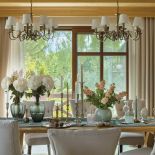 dekoracja stołu styl angielski z rustykalnym