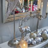 srebrne dekoracje bożonarodzeniowe