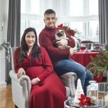 dekoracje świąteczne czerwono srebrne