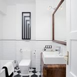 Dodatki dobrane do zabytkowych mebli - grzejnik Angus. Barek art deco - Decoteria.