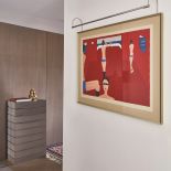 Już od progu mieszkania atmosfera jak w najlepszej galerii sztuki. Dziewczyny na statku , obraz Jerzego