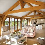 salon w stylu rustykalnym