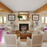 salon w stylu rustykalnym