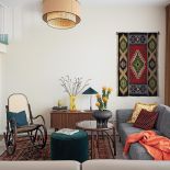 eklektyczne wnętrza pełne kolorów