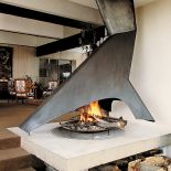 Kominki-rzeźby wykute z żelaza