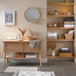 Drewniana komoda pod umywalkę