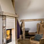 Kominek na poddaszu.