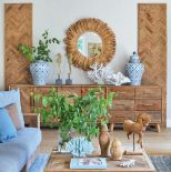 drewniane meble i dodatki do salonu