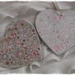 Drewno malowane, przecierane w stylu shabby i ozdobione metodą decoupage. Katarzyna Leszczyńska-Waligórska