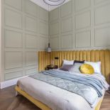 sypialnia w mieszkaniu w kamienicy