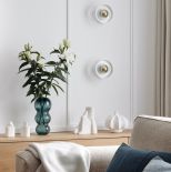 elegancki salon w mieszkaniu nad morzem