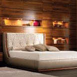 Elettra inspirowana dizajnem lat 40., zrobiona ręcznie z orzecha, Origine Italia