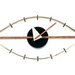 Eye Clock - zegar inspirowany projektem słynnego dizajnera-zegarmistrza George a Nelsona. Cena - 477 zł. DECOLAB.PL