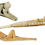 Fajka w kształcie ropuchy, 300 lat p.n.e., Ameryka, Ohio State Museum, FORUM. Ceramiczna angielska fajka,