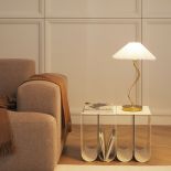 fale we wnętrzach - nowoczesny stolik kawowy o falistej formie