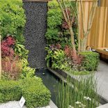 Fontanna Ściana granitowa. CHRONOS. Meble na taras