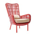 Fotel Albini z grubej plecionki polipropylenowej, MOROSO