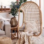 fotel wiszący rattanowy