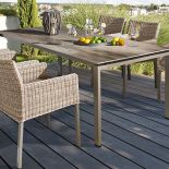 Klasyczne fotele ogrodowe z trwałej plecionki. Fot. Kettler