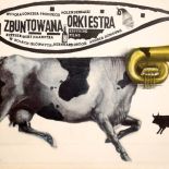 Franciszek Starowieyski Plakat do filmu Zbuntowana orkiestra , 1960 r., MUZEUM ŚLĄSKIE W KATOWICACH