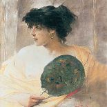 Franciszek Żmurko Kobieta z wachlarzem , 1884 r., MN w Warszawie.