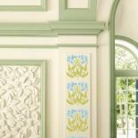 Fresk zdobiący ścianę. W stylu art déco