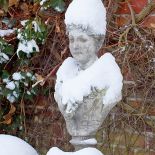 Ogród piękny zimą