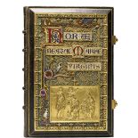 Godzinki z przedstawieniem Pokłonu Trzech Króli , proj. Alexis Falize, Gruel Engelmann, 1870 r., Paryż, Francja