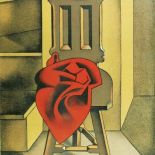 Henryk Berlewi Krzesło z czerwoną draperią , 1950 r., cw 3800 zł, REMPEX