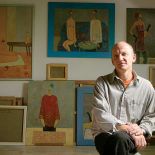 Henryk Trojan w pracowni. Z muzą pod jednym dachem