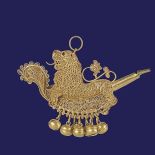 Złota grzechotka w kształcie lwa, 1778 rok