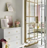 przedpokój glamour biało złoty