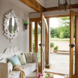 rustykalny hol aranżacje