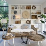 Salon w nowoczesnym stylu naturalne kolory