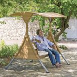 Huśtawka Lansing z plecionki hularo kosztuje 4042 zł. DECOLOR