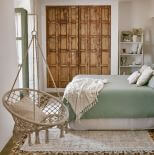 huśtawka bujane siedzisko w sypialni