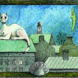 Ilustracja do opowiadań Profesor Tutka Jerzego Szaniawskiego, Przekrój , 1956 r.