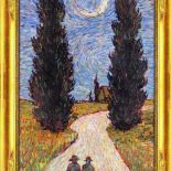 Tarot Impresjonistów, Królowa Mieczy wg Paula Gauguina i Księżyc wg Vincenta van Gogha